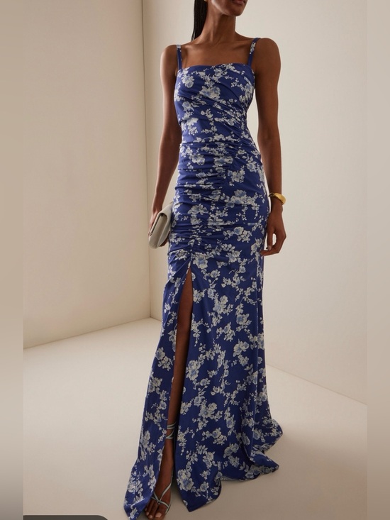 Carolina Herrera Dresses & Skirts - NWT Authentic Carolina Herrera Floral Print Ruched Faille Gown Size 12